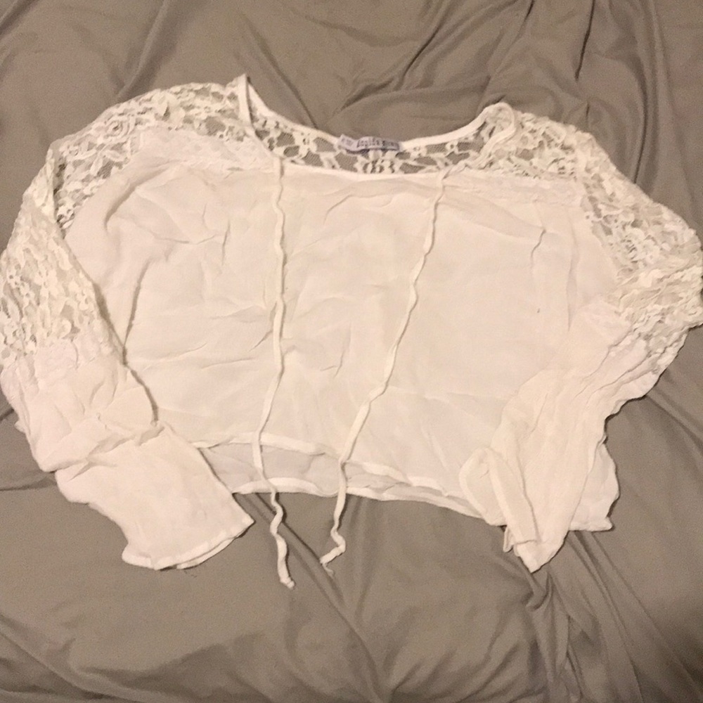 cropped shirt.